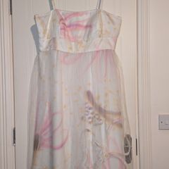 stunning 100% silk floral midi dress from Arruba