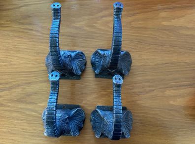 4 x Elephant Curtain Tie Backs