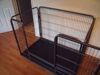 SALE Heavy Duty Whelping Pen With Abs Tray Puppy Play Pen Puppies Cage Crate Cartes Cages Dog Training Playpen for Dogs and puppies (Medium)