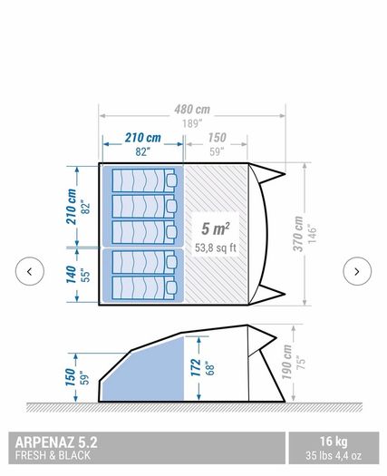 Tent: Quechua 5.2