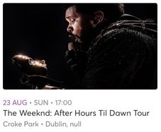 Weeknd Pitch Tickets x2 Sunday 23rd