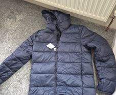 navy lightweight zip up jacket