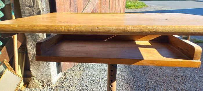 vintage French kids study art school table in very original condition very well built and sturdy
