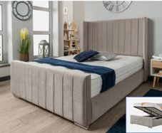 New Bed Frame Double Size Bed King Size Bed -Gaslift Bed-Ottoman Beds- 4ft Beds 4ft6 Bed 5ft Bed 6ft Bed Double Bed Small Double Bed King Bed Superking Bed Single Bed -Bed with Mattress Bed Frame