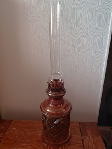 vintage French oil lamp