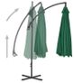 Cantilever Umbrella with Steel Pole 250x250 cm Green Image 3