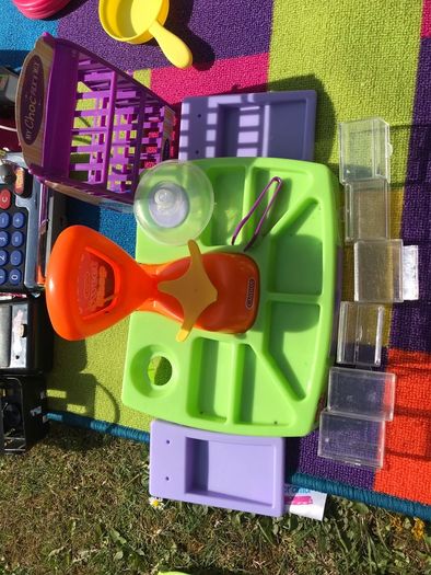Kids sweet shop and cash register toy