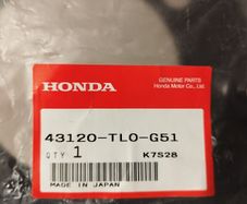 Honda 43120-TL0-G51 Rear Left Plate Comp Genuine OEM Accord