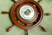Vintage Barigo barometer. Brass and wood surround.