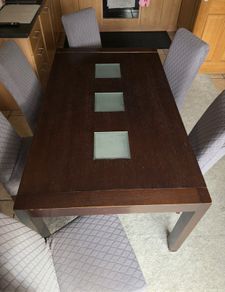 Dining table and chairs