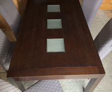 Dining table and chairs
