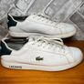 Lacoste Powercourt Mens White Leather Trainers UK9 EU43 Image 4