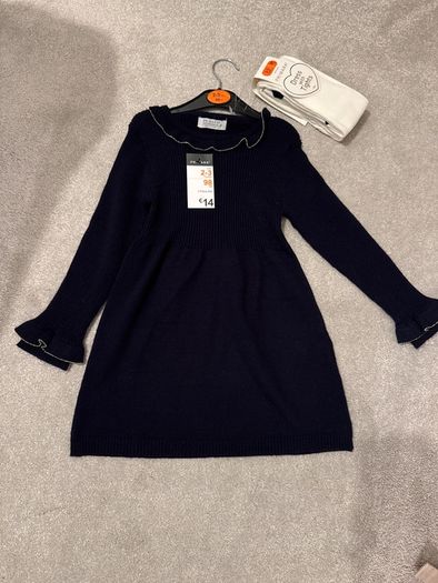 New baby dress navy size 2-3 years old