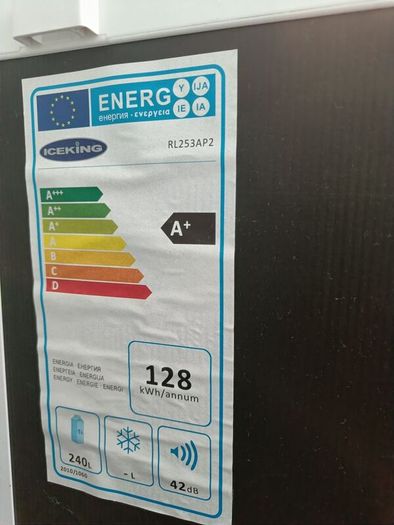A+ Larder fridge Ice King 240L 55cm w x 142.5 h