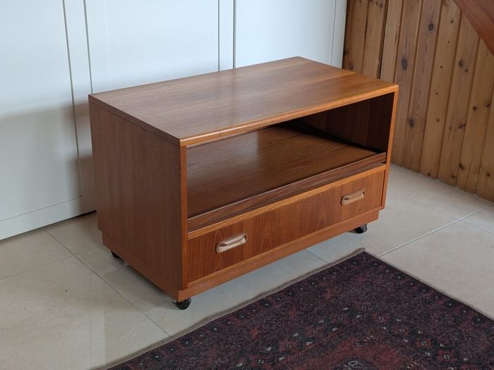 G Plan Fresco Media Cabinet TV Stand Midcentury Vintage Teak