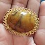 Vintage beautiful brooch with stone. Image 5