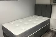 Single Divan Base With Headboard &amp; Mattress