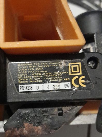 Electric planer jcb