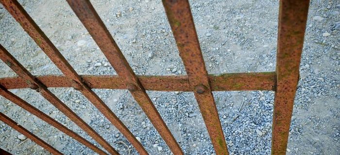 Wrought iron garden gate