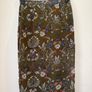GLAMOROUS Sheer Khaki Floral Skirt Size S! Image 4