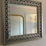Pair of Moroccan-Style Silver Wall Mirrors Image 3