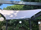 Sun Shade Sail Square 2m White Garden UV Waterproof Canopy Awning Screen Shelter Gazebo Pergola Patio Conservatory Protective Indoor Outdoor Block Free Rope