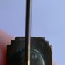 Victorian Gold Metal Antique Stick Pin with Gold Plated  Flower Image 7