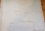 Gorgeous Knitted Cream Baby Blanket