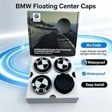 BMW Floating Wheel Caps Black Edition 68MM