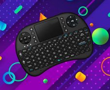 Rechargeable Wireless Mini Keyboard TouchPad Remote Control Airmouse for Android TV