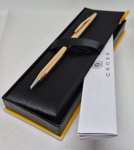 Vintage Cross 1/20 14KT Rolled Gold Ballpoint Pen, Made in Ireland, Boxed