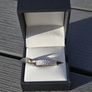 Brand New 9ct White Gold Diamond Eternity Ring Image 6