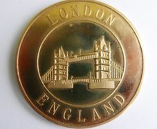 Vintage London England Medal