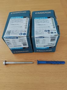 Rawlplug Frame Fixing Plugs 10mm x 100mm