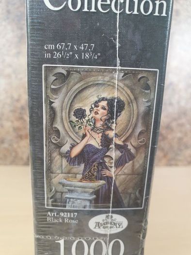 Clementoni Gothic collection 1000 piece jigsaw puzzle  BLACK ROSE  brand new sealed