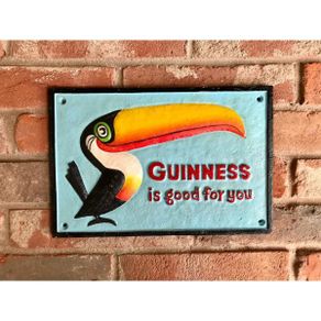 Guinness - Cast Iron - Blue - Large - Sign