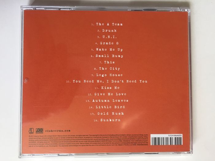Ed Sheeran [2011] + (plus) (CD Album)