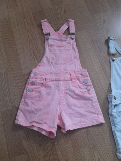2 x Pais of girls dungarees