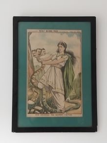 Antique Nationalist Irish Newspaper Cartoon 1891