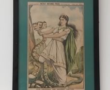 Antique Nationalist Irish Newspaper Cartoon 1891