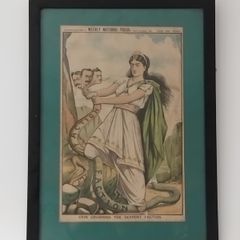Antique Nationalist Irish Newspaper Cartoon 1891