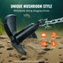 River Anchor, 30 LBS Boat Anchor Cast Iron Black Vinyl-Coated, Marine Grade Mushroom Anchor for Boats Up To 30 ft, Image 2
