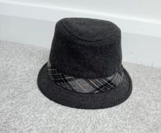 Stylish Boys Charcoal Grey Fedora Hat
