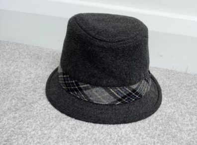 Stylish Boys Charcoal Grey Fedora Hat