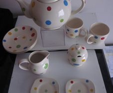 Martin Gulliver Polka Dot Home Cookware Teapot/Cups/Jug/Sugar Bowl