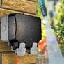 BG Electrical Outdoor Double Switched Power Wall Plug Socket, Weatherproof, Nexus Storm, Grey, 13A, IP66 Rated, WP22 Image 2