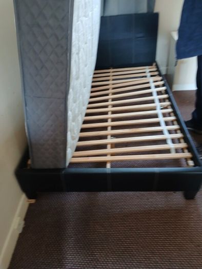 the bed