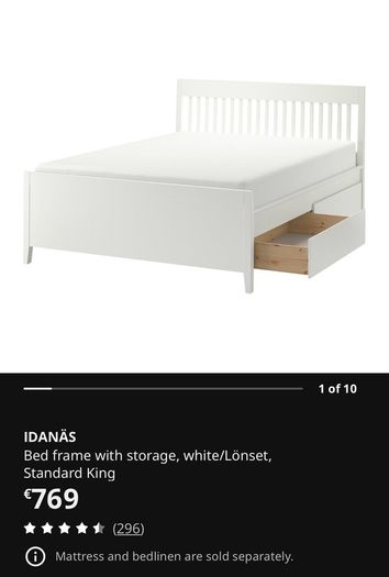 Ikea IDANAS Bed Frame