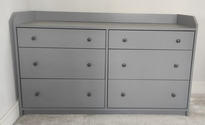 IKEA Hauga Chest of 6 Drawers Grey