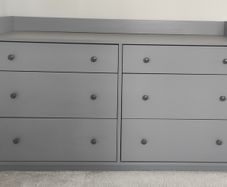IKEA Hauga Chest of 6 Drawers Grey